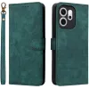 Phonesta Vintage Skin Book Wallet Case hoesje voor Oppo Reno14 F/FS - Groen