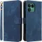 Phonesta Vintage Skin Book Wallet Case hoesje voor Fairphone 6 - Blauw