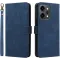 Phonesta Vintage Skin Book Wallet Case hoesje voor Oppo Reno14 - Blauw