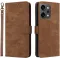 Phonesta Vintage Skin Book Wallet Case hoesje voor Oppo Reno14 - Bruin