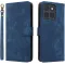 Phonesta Vintage Skin Book Wallet Case hoesje voor Motorola Edge 70 - Blauw