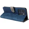 Phonesta Vintage Skin Book Wallet Case hoesje voor Motorola Edge 70 - Blauw 5