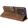 Phonesta Vintage Skin Book Wallet Case hoesje voor Motorola Edge 70 - Bruin 5