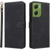 Phonesta Vintage Skin Book Wallet Case hoesje voor Motorola Moto G06/G06 Power - Zwart