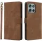 Phonesta Vintage Skin Book Wallet Case hoesje voor Motorola Moto G56 - Bruin