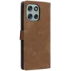 Phonesta Vintage Skin Book Wallet Case hoesje voor Motorola Moto G56 - Bruin 7
