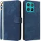 Phonesta Vintage Skin Book Wallet Case hoesje voor Motorola Moto G57 Power - Blauw