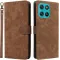 Phonesta Vintage Skin Book Wallet Case hoesje voor Motorola Moto G57 Power - Bruin