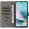 Phonesta Vintage Skin Book Wallet Case hoesje voor Motorola Moto G57 Power - Bruin 2