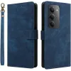 Phonesta Vintage Skin Book Wallet Case hoesje voor Xiaomi Redmi 15 - Blauw