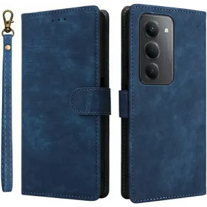 Phonesta Vintage Skin Book Wallet Case hoesje voor Xiaomi Redmi 15 - Blauw