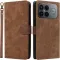 Phonesta Vintage Skin Book Wallet Case hoesje voor Xiaomi Poco F8 Ultra - Bruin