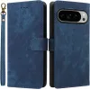 Phonesta Vintage Skin Book Wallet Case hoesje voor Google Pixel 10 Pro XL - Blauw