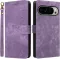 Phonesta Vintage Skin Book Wallet Case hoesje voor Google Pixel 10 Pro XL - Paars