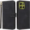 Phonesta Vintage Skin Book Wallet Case hoesje voor Motorola Moto G86 - Zwart