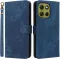 Phonesta Vintage Skin Book Wallet Case hoesje voor Motorola Moto G86 Power - Blauw