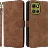 Phonesta Vintage Skin Book Wallet Case hoesje voor Motorola Moto G86 Power - Bruin