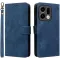 Phonesta Vintage Skin Book Wallet Case hoesje voor Oppo Find X9 - Blauw