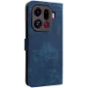 Phonesta Vintage Skin Book Wallet Case hoesje voor Oppo Find X9 Pro - Blauw 7