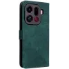 Phonesta Vintage Skin Book Wallet Case hoesje voor Oppo Find X9 Pro - Groen 7
