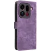 Phonesta Vintage Skin Book Wallet Case hoesje voor Oppo Find X9 Pro - Paars 7