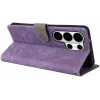 Phonesta Vintage Skin Book Wallet Case hoesje voor Samsung Galaxy S26 Ultra - Paars 3