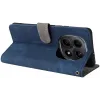 Phonesta Vintage Skin Book Wallet Case hoesje voor Xiaomi Redmi Note 15 4G/5G / Xiaomi Poco M8 - Blauw 4