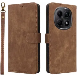 Phonesta Vintage Skin Book Wallet Case hoesje voor Xiaomi Redmi Note 15 4G/5G / Xiaomi Poco M8 - Bruin