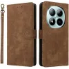 Phonesta Vintage Skin Book Wallet Case hoesje voor Xiaomi Redmi Note 15 Pro 4G - Bruin 0