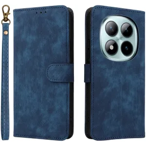 Phonesta Vintage Skin Book Wallet Case hoesje voor Xiaomi Redmi Note 15 Pro 5G - Blauw