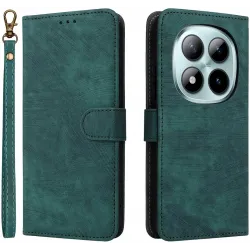 Phonesta Vintage Skin Book Wallet Case hoesje voor Xiaomi Redmi Note 15 Pro 5G - Groen