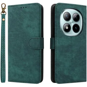Phonesta Vintage Skin Book Wallet Case hoesje voor Xiaomi Redmi Note 15 Pro 5G - Groen