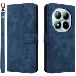 Phonesta Vintage Skin Book Wallet Case hoesje voor Xiaomi Redmi Note 15 Pro Plus / Xiaomi Poco M8 Pro - Blauw