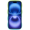 Phonesta Wavy Gradient Silicone Back Cover hoesje voor Apple iPhone 16 - Groen/Blauw 3