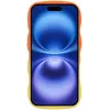 Phonesta Wavy Gradient Silicone Back Cover hoesje voor Apple iPhone 16 - Oranje/Geel 3