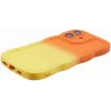 Phonesta Wavy Gradient Silicone Back Cover hoesje voor Apple iPhone 16 - Oranje/Geel 5