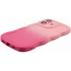 Phonesta Wavy Gradient Silicone Back Cover hoesje voor Apple iPhone 16 - Roze 5