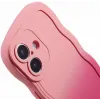 Phonesta Wavy Gradient Silicone Back Cover hoesje voor Apple iPhone 16 - Roze 6