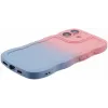 Phonesta Wavy Gradient Silicone Back Cover hoesje voor Apple iPhone 16 Plus - Roze/Blauw 5