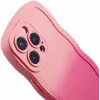 Phonesta Wavy Gradient Silicone Back Cover hoesje voor Apple iPhone 16 Pro - Roze 6