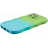Phonesta Wavy Gradient Silicone Back Cover hoesje voor Apple iPhone 16 Pro Max - Groen/Blauw 5