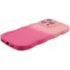 Phonesta Wavy Gradient Silicone Back Cover hoesje voor Apple iPhone 16 Pro Max - Roze 5