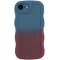 Phonesta Wavy Gradient Silicone Back Cover hoesje voor Apple iPhone 17e/16e - Donkerblauw/Donkerpaars