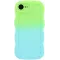 Phonesta Wavy Gradient Silicone Back Cover hoesje voor Apple iPhone 17e/16e - Groen/Blauw