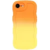 Phonesta Wavy Gradient Silicone Back Cover hoesje voor Apple iPhone 17e/16e - Oranje/Geel