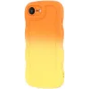 Phonesta Wavy Gradient Silicone Back Cover hoesje voor Apple iPhone 17e/16e - Oranje/Geel 4