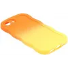 Phonesta Wavy Gradient Silicone Back Cover hoesje voor Apple iPhone 17e/16e - Oranje/Geel 5
