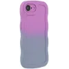 Phonesta Wavy Gradient Silicone Back Cover hoesje voor Apple iPhone 17e/16e - Paars 2