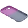 Phonesta Wavy Gradient Silicone Back Cover hoesje voor Apple iPhone 17e/16e - Paars 6
