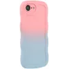 Phonesta Wavy Gradient Silicone Back Cover hoesje voor Apple iPhone 17e/16e - Roze/Blauw 2